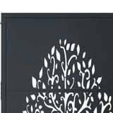 Garden Gate Anthracite 105x155 cm Steel Tree Design 153157