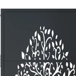 Garden Gate Anthracite 105x205 cm Steel Tree Design 153159