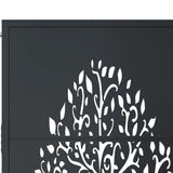 Garden Gate Anthracite 100x200 cm Steel Tree Design 153159