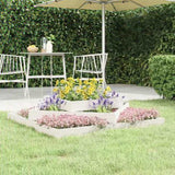 Planter White 112x112x27 cm Solid Wood Pine 823886