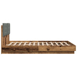 Bed Frame with Headboard Old Wood 150 x 200 cm Engineered Wood 3416340