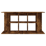 Aquarium Stand Smoked Oak 120x40x60 cm Engineered Wood 833596