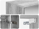 Bathroom Mirror Cabinet with Door Grey Sonoma 50 x 14.5 x 70 cm 889212