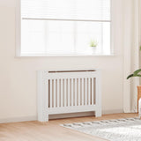 White Radiator Cover Heating Cabinet 112 cm Engineered Wood 242189
