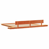 Bed Frame Brown 180 x 200 cm Wood 872391