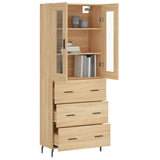 Highboard Sonoma Oak 69,5x34x180 cm Engineered Wood 3198420