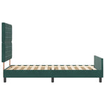 ZNTS Bed Frame Dark Green 90x200 cm Velvet 3344852