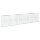 Gabion Basket with Cover 900x50x200 cm Galvanised Iron 3295174