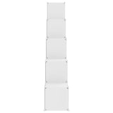 Cube Storage Cabinet for Kids with 15 Cubes White PP 340575