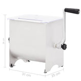 Manual Meat Mixer with Lid Silver Stainless Steel 50959
