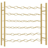 Wine Rack for 36 Bottles Gold Metal 340911