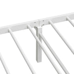 Bed Frame without Mattress Foldable White 80x200 cm Steel 4103965