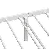 Bed Frame without Mattress Foldable White 80x200 cm Steel 4103965