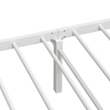 Bed Frame without Mattress Foldable White 90x190 cm Steel 4103966