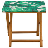 Deck Chair 2 pcs Solid Eucalyptus Wood Leaf Pattern 42024901
