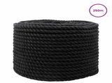 Cotton Rope 250 m 10 Black 100% Cotton 42011812