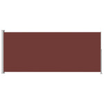 ZNTS Patio Retractable Side Awning 200x500 cm Brown 313420