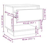 Bedside Cabinets 2 pcs Sonoma Oak 45x34x44 cm Engineered Wood 809519