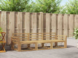 Outdoor Sofa Set 3 pcs White 194 x 63 x 73 cm Solid Acacia Wood 3387173