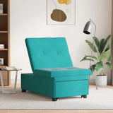 Sofa Bed Turquoise 194 x 67 x 82 cm Velvet 42008603