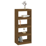 Book Cabinet/Room Divider Honey Brown 60x30x135.5 cm Wood Pine 808171