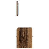 2 Piece Bathroom Furniture Set Old Wood Engineered Wood 862036