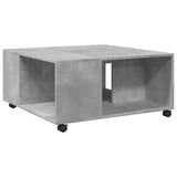 Coffee Table Concrete Grey 80x80x40 cm Engineered Wood 853176