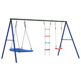 Outdoor Swing Set with Swing, Ladder, Nest Swing 3283632