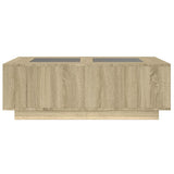 Coffee Table with Infinity LED Sonoma Oak 116x69x40 cm 3284058