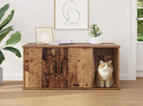 Cat House Old Wood 85 x 55 x 50 cm Engineered Wood 8000741