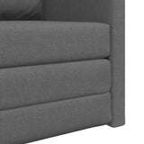 Sofa Bed Dark Grey 74 x 77 x 81 cm Fabric 4106622