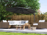 3 x 3m Overhanging Cantilever Parasol - Black T3398P328037