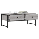Coffee Table Grey Sonoma 101x49x39.5 cm Engineered Wood 837740