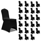 ZNTS Chair Cover Stretch Black 24 pcs 3051639