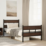 Bed Frame without Mattress with Headboard and Footboard 75x190 cm Small Single 4017159