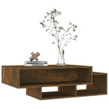 Coffee Table Smoked Oak 105x55x32 cm Engineered Wood 815981