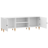 TV Cabinet High Gloss White 150 x 31 x 50 cm Engineered Wood 894229