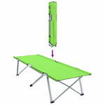 Folding Camping Bed Dark green 62 x 194 x 42 cm Oxford fabric 42003120