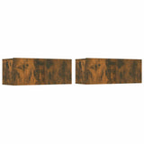 5 Piece TV Cabinet Set Smoked Oak Engineered Wood 3114435