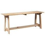 Outdoor Bench Brown 119 x 35 x 47cm Solid pine wood 4012191