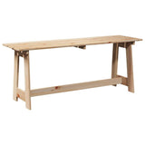 Outdoor Bench Brown 119 x 35 x 47cm Solid pine wood 4012191