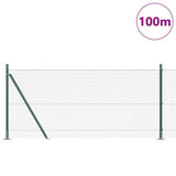 Welded Wire Fence with Concrete Base 100 x 0.8 m 3352497