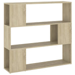 Book Cabinet Room Divider Sonoma Oak 100x24x94 cm 809182