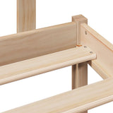 Bookcase Bed without Mattress 120x200 cm Solid Wood Pine 3321772