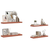 Wall Shelf 4 pcs Red 80 x 23.5 x 4 cm Engineered Wood 42019931