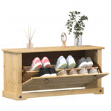 Shoe Cabinet Corona 99x32x47 cm Solid Wood Pine 4002784