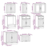 8 Piece Kitchen Cabinet Set Kalmar Artisan Oak Engineered Wood 3314840