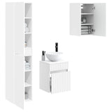 Bathroom Furniture Set 3 pcs High Gloss White 3406087
