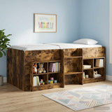 Bed Cabinet 2 pcs Smoked Oak 66 x 33 x 48 cm Engineered Wood 893727
