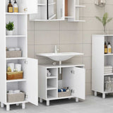 Bathroom Cabinet White 60x32x53.5 cm Engineered Wood 802633